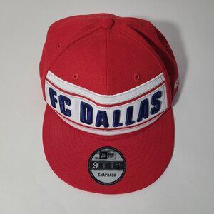 FC Dallas New Era 9FIFTY MLS Soccer Red Adjustable Snapback Hat/Cap NWT